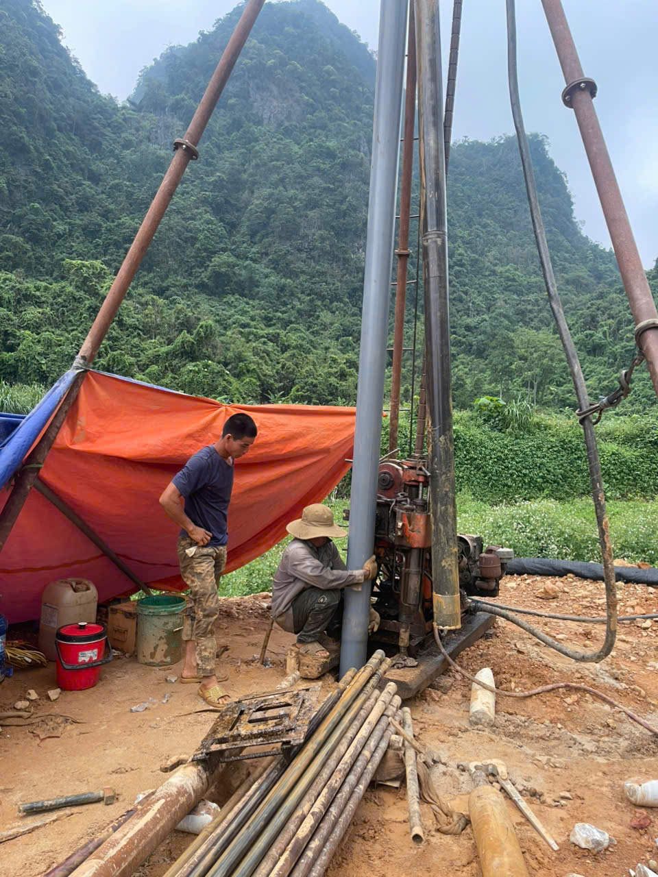 Quy trình thi công giếng khoan